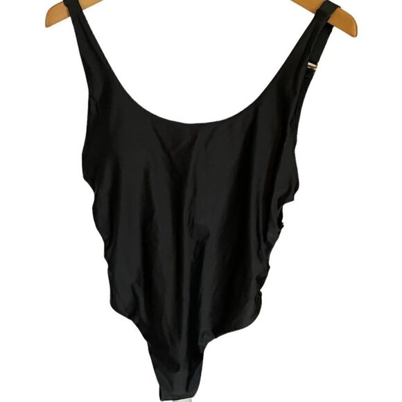 Swiminista Sustainable Black Open sides Swimsuit - Triangles - XL - Picture 7 of 7